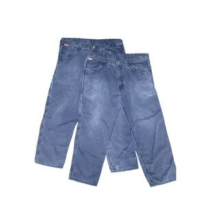 Big Bill FR Work Pants Flame Resistant Navy Blue Carpenter Utility 40x30 Flaws